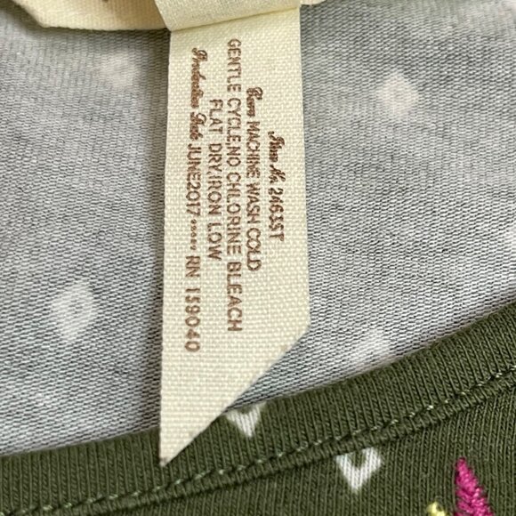 Matilda Jane Through Generations Top Women's Small Green Floral Embroidered Boho - Picture 8 of 13